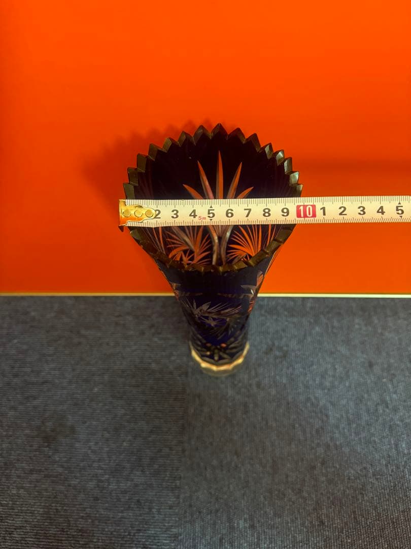 1864 切子 花瓶 フラワーベース