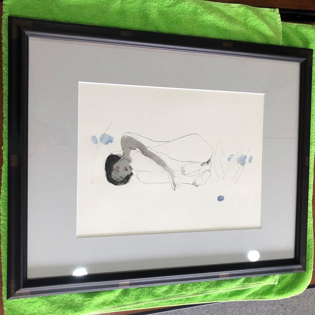 栗原一郎　素描　裸婦　絵画