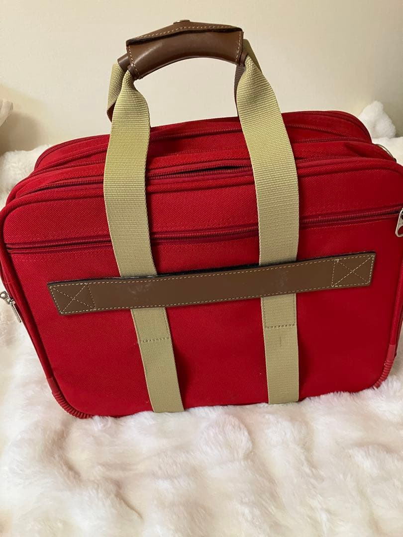 ランセル旅行バッグ赤