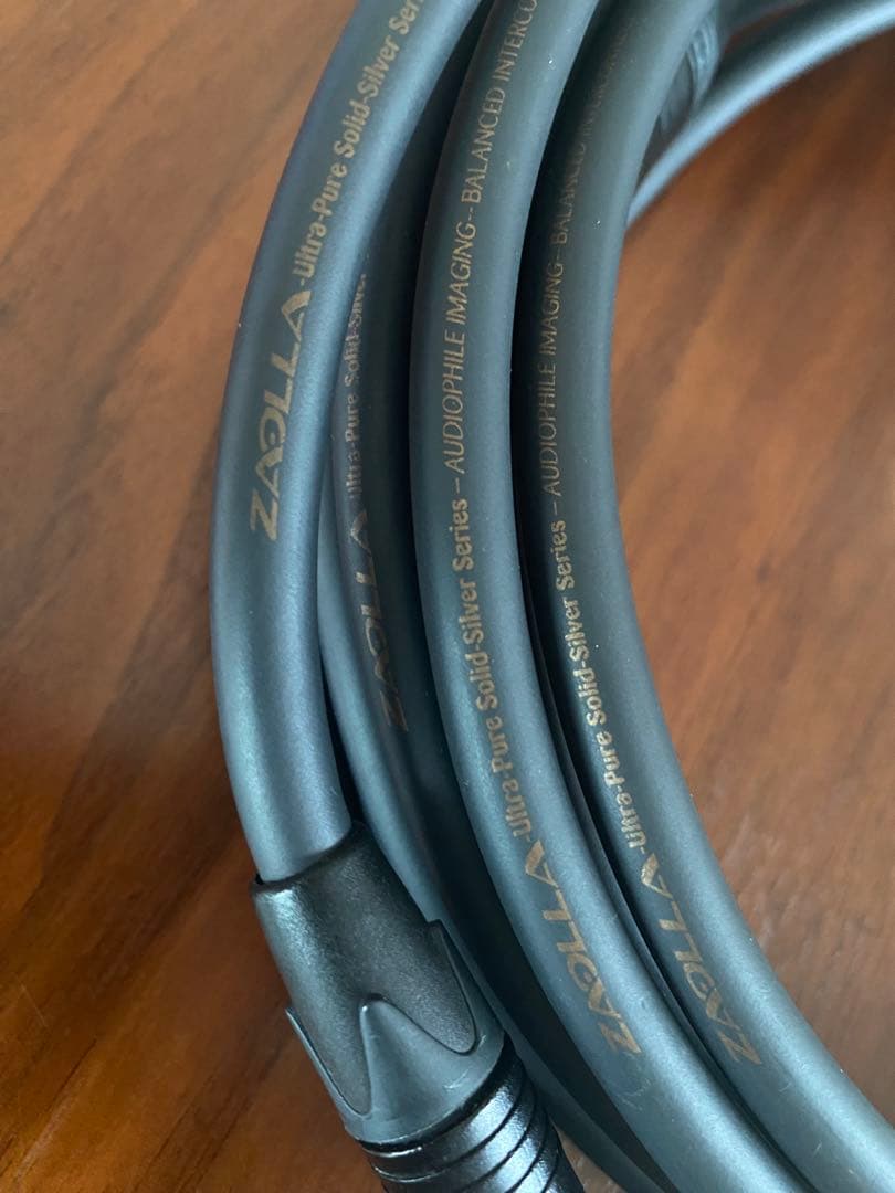 ZAOLLA XLR（オス）-TRSフォンケーブル ペア　3m 純銀