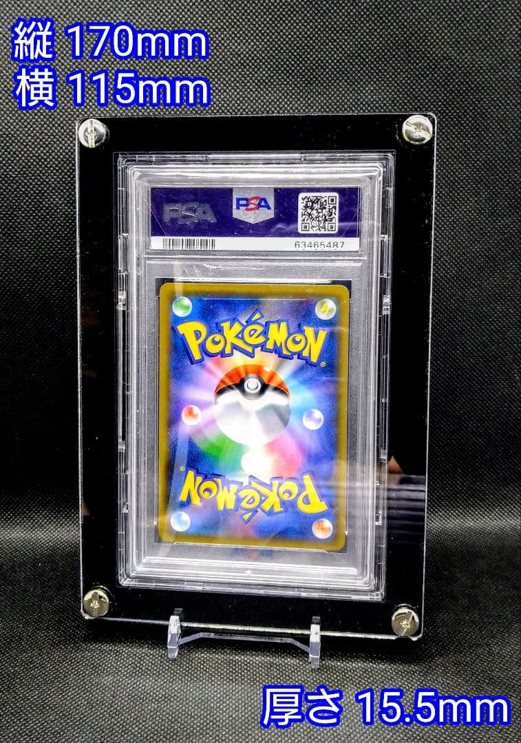 2連スクリューダウン フルプロ S 黒 アクリルフレーム クリア【PSA用