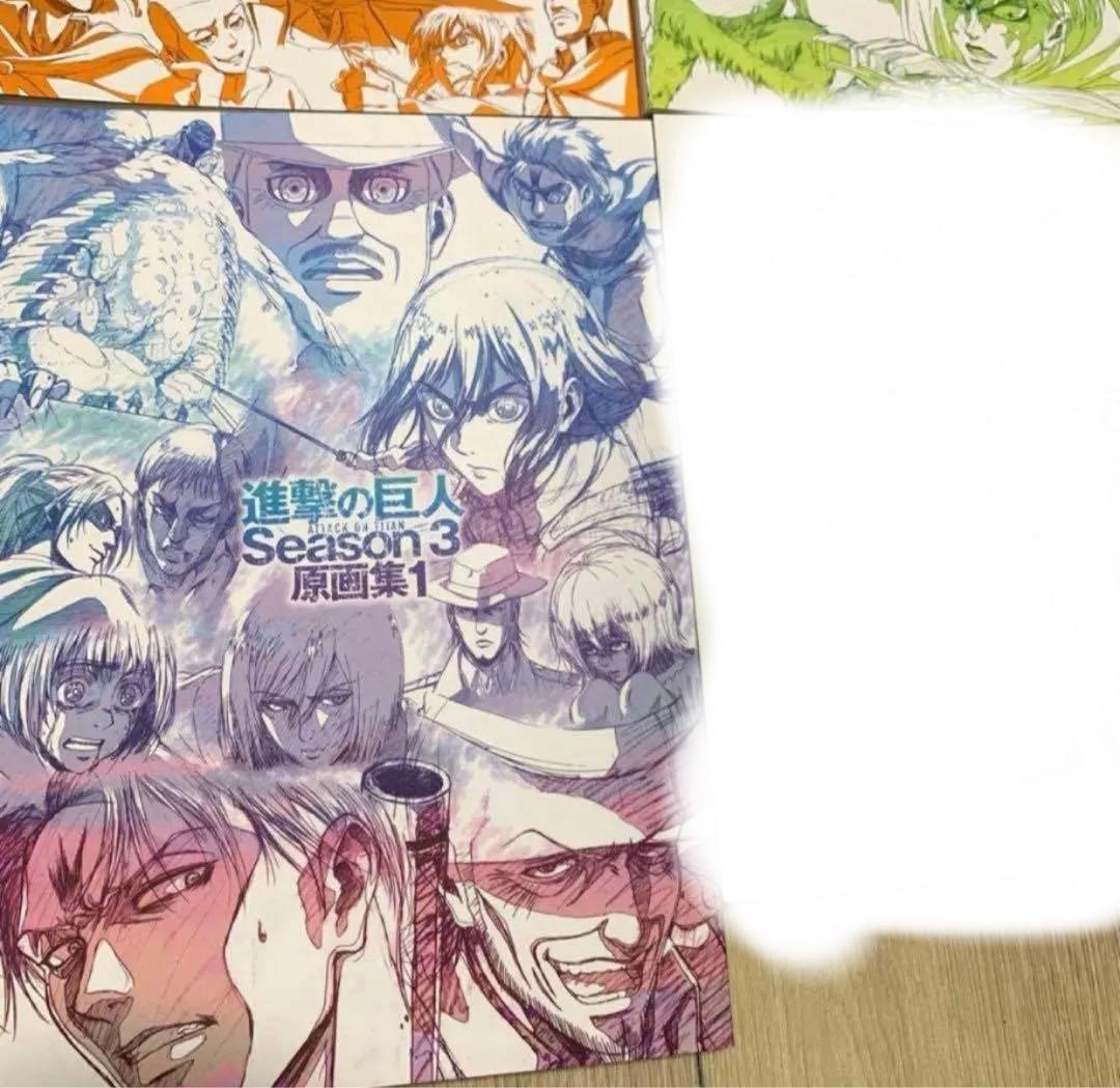 進撃の巨人 原画集 wit studio リヴァイ　エレン　ハンジ　ミカサ