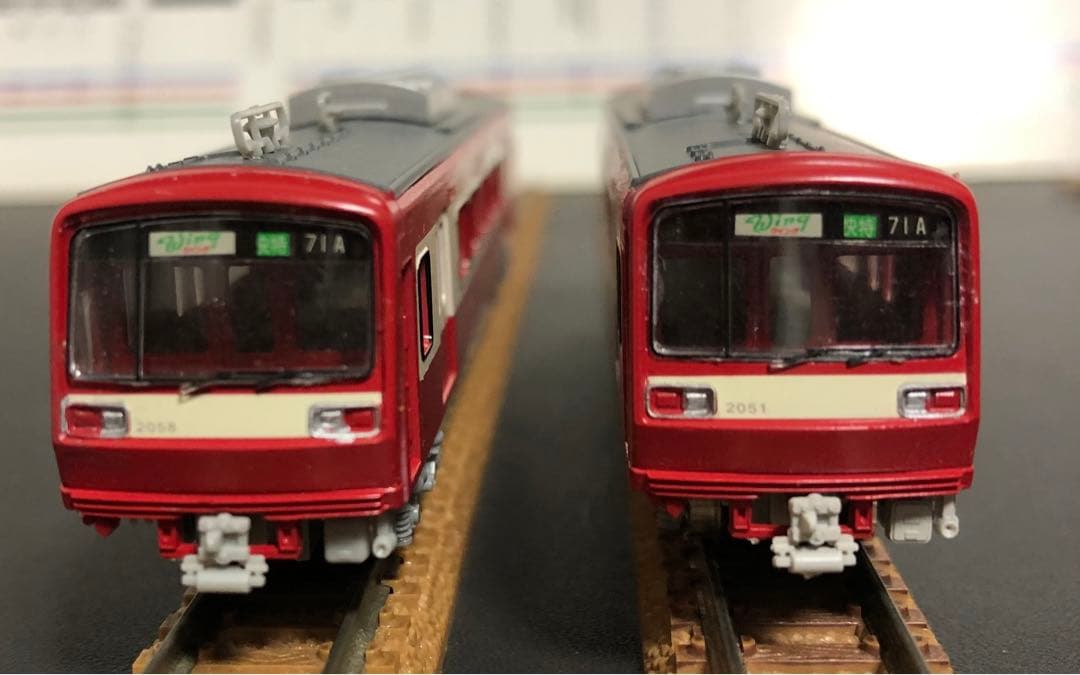 管理番号1635 京急2000形2扉車Nゲージ塗装キット素人組立品4両