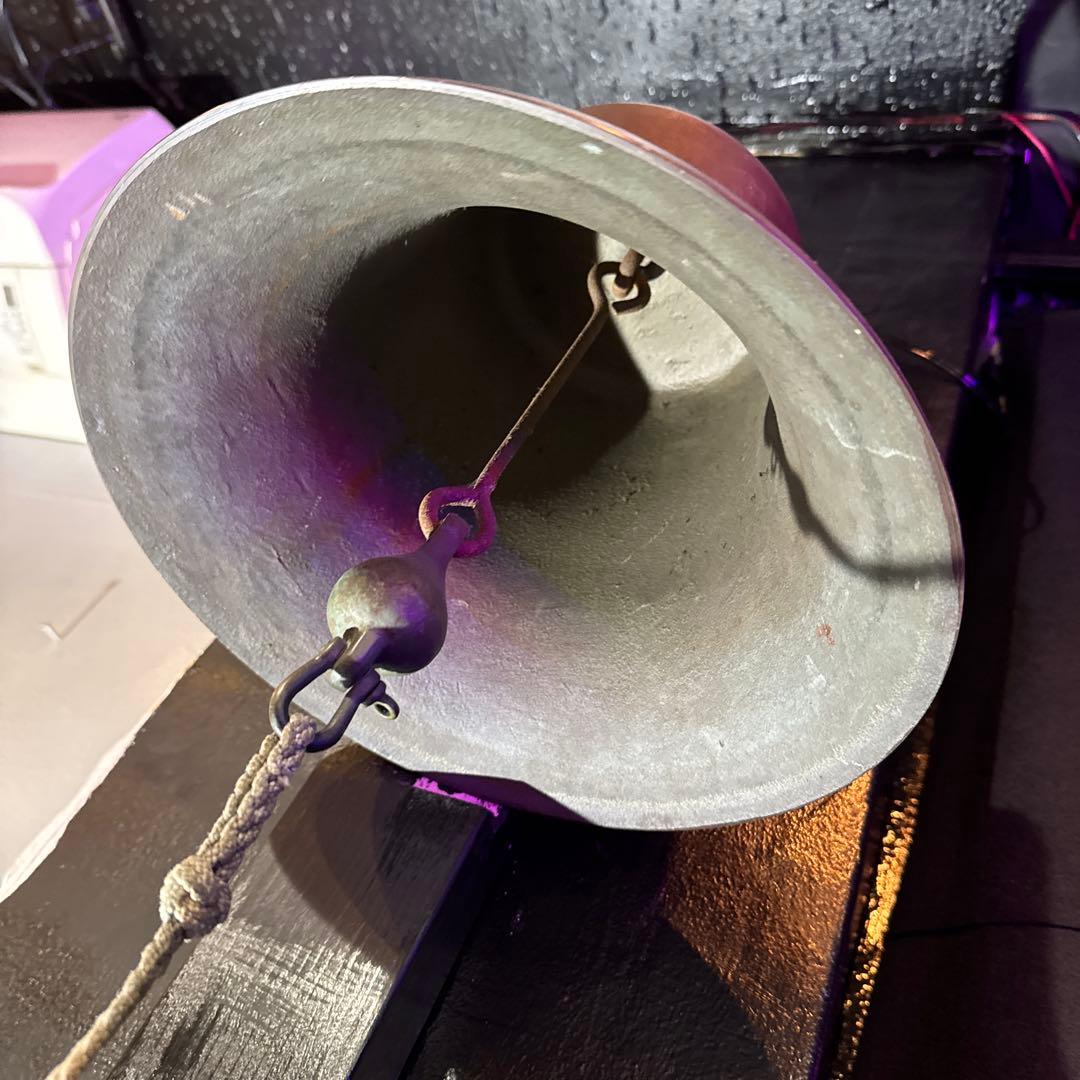 ビンテージ ブロンズ製クラシック壁掛けベル［A-11］ アンティーク調の