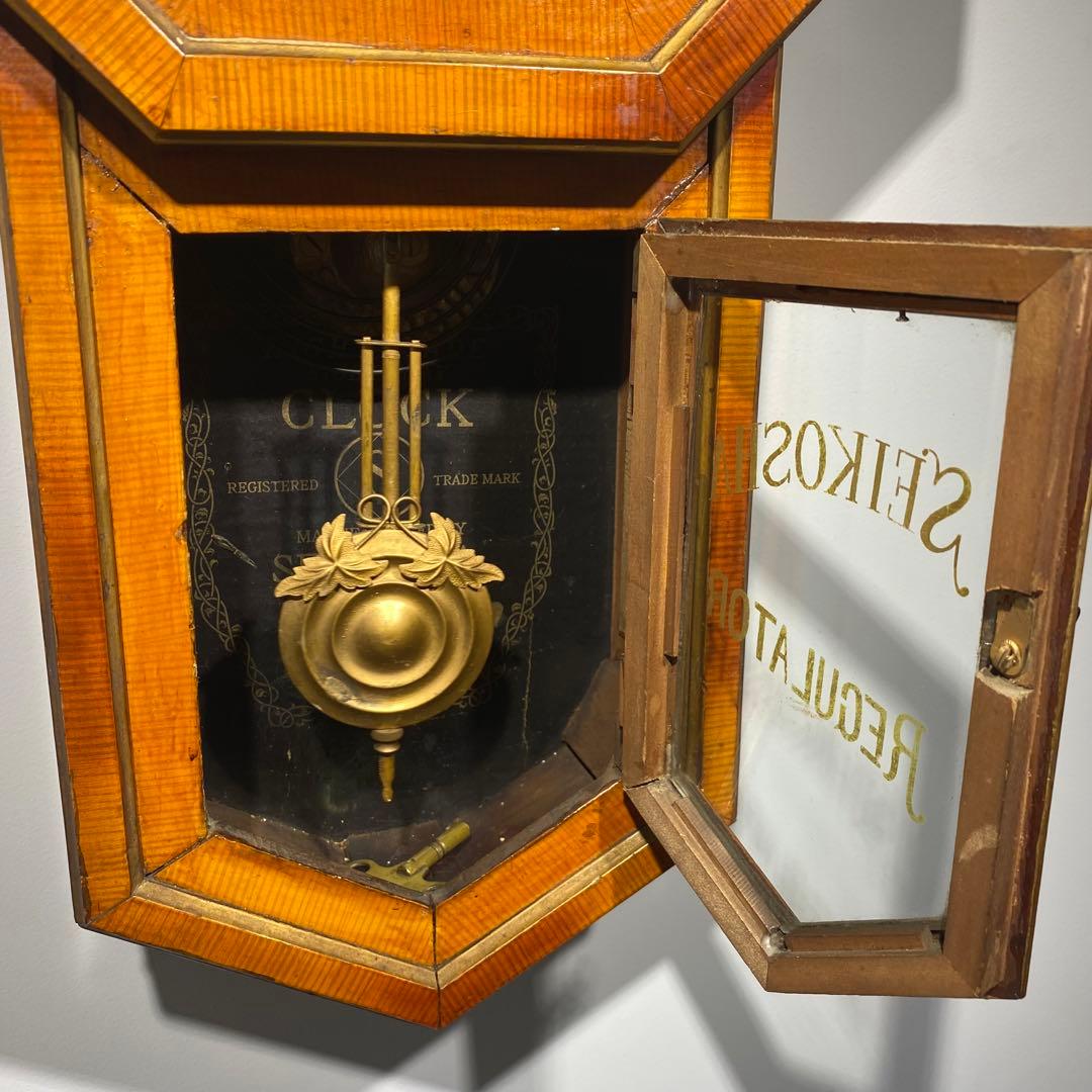 SEIKOSHA 精工舎　昭和レトロ　ゼンマイ時計　八角型