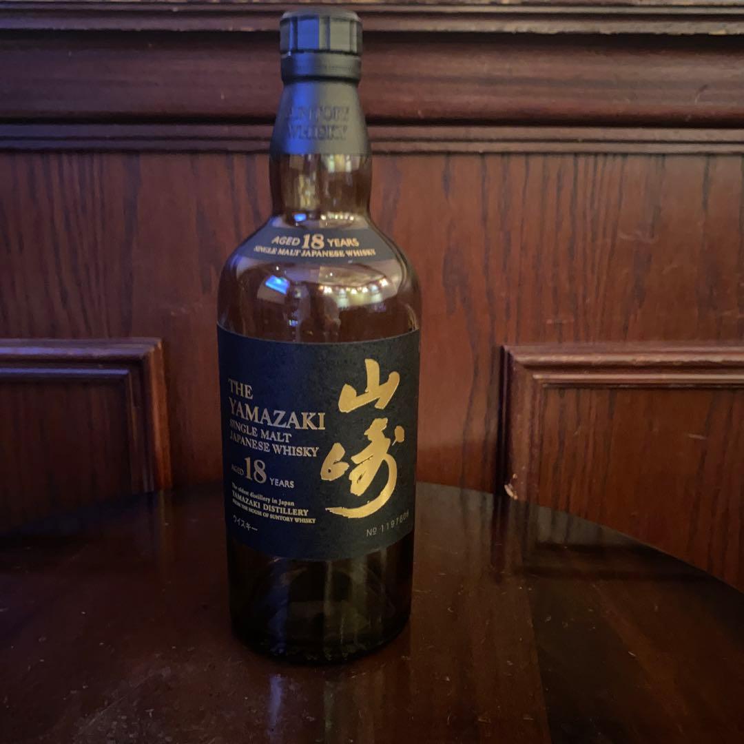 山崎18年空瓶1本 空箱1本