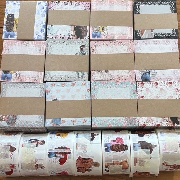 ARomantic様 まとめ売り デザインペーパー、ロールシール、メモ