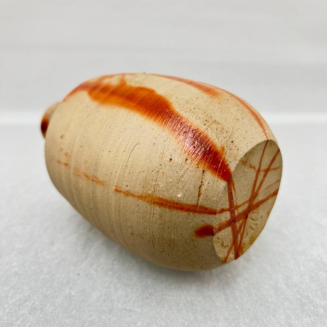 人間国宝・山本陶秀先生 備前焼緋襷徳利 四方桟共箱