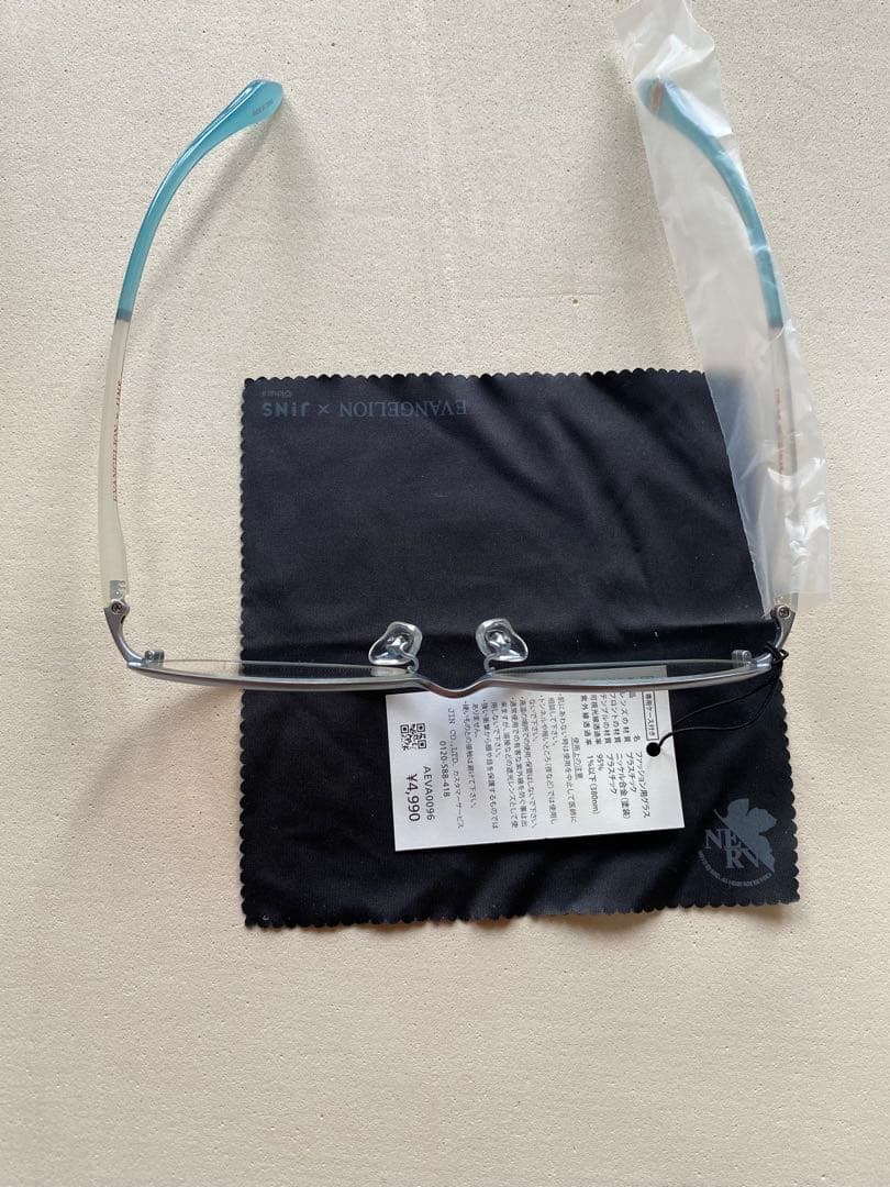 新品未使用　エヴァンゲリオン✖️JINSコラボ 綾波レイモデルのみ　紺