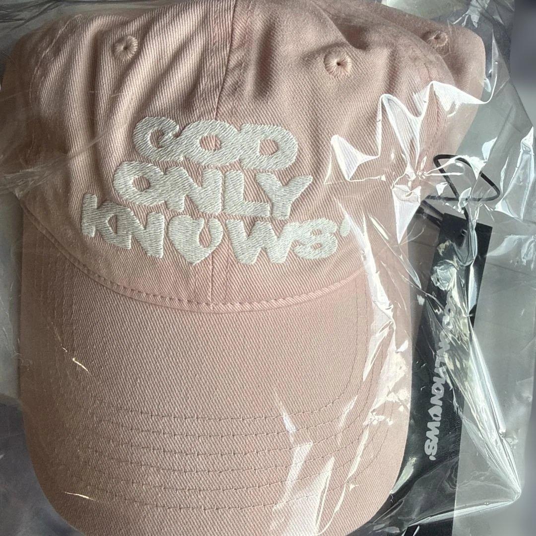 GODONLYKNOWS LOGO CAP ピンク GOD ONLY KNOWS ロゴキャップ LOGO CAP
