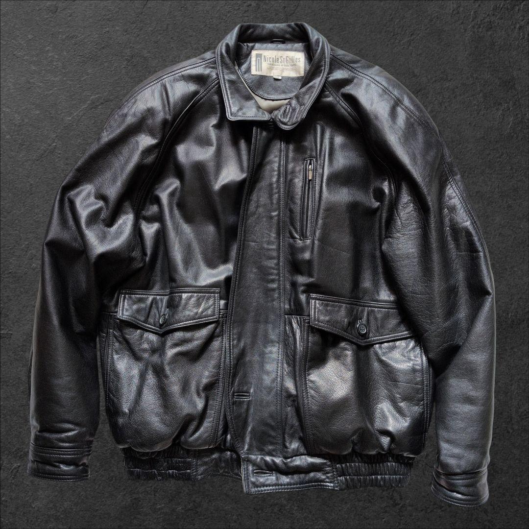 90´s 短丈 nicole st gilles bomber jacket