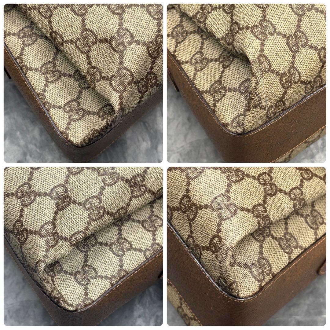 ✨美品✨GUCCI GG ショルダーバッグ ベージュ ブラウン ロゴ 金具