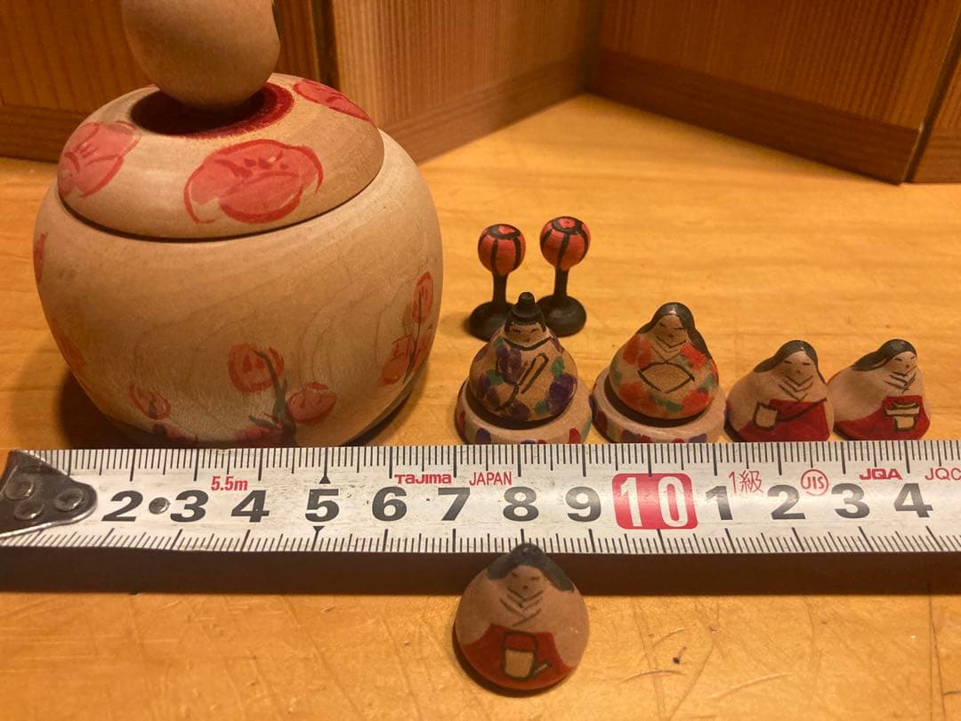 伝統こけし津軽系　今晃工人作　雛人形セット