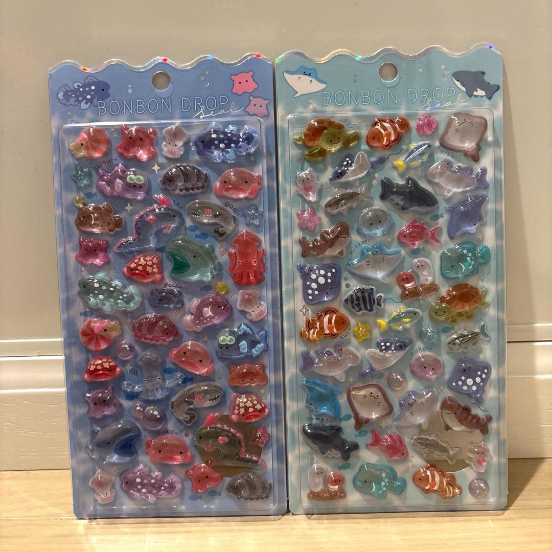 希少 水族館限定】 クーリア正規品 ボンボンドロップシール 2枚セット
