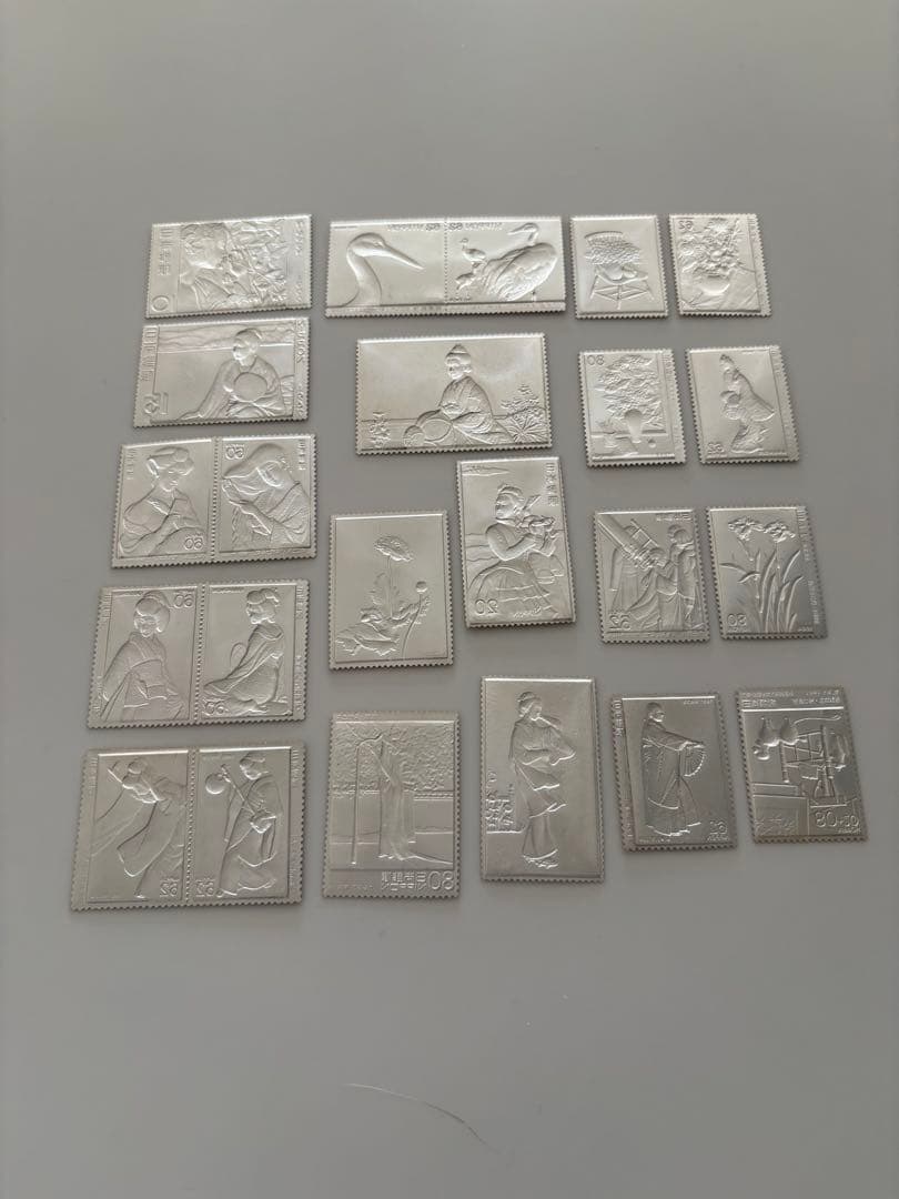 純金 純銀 切手 総重量107g