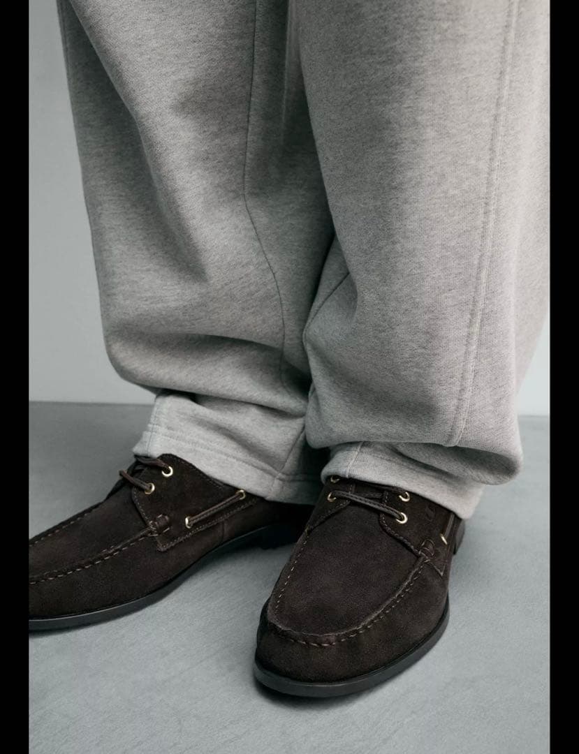 champion × ZARA レザーデッキシューズ　サイズ42（27cm）