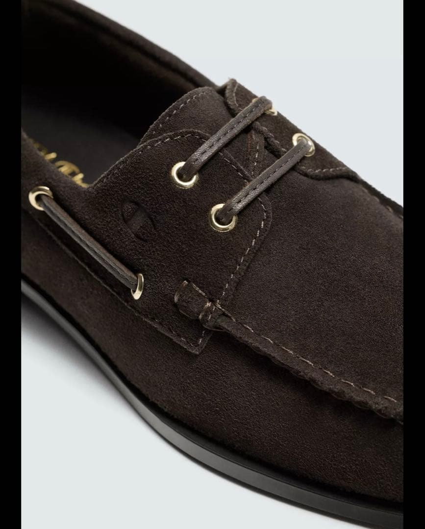 champion × ZARA レザーデッキシューズ　サイズ42（27cm）