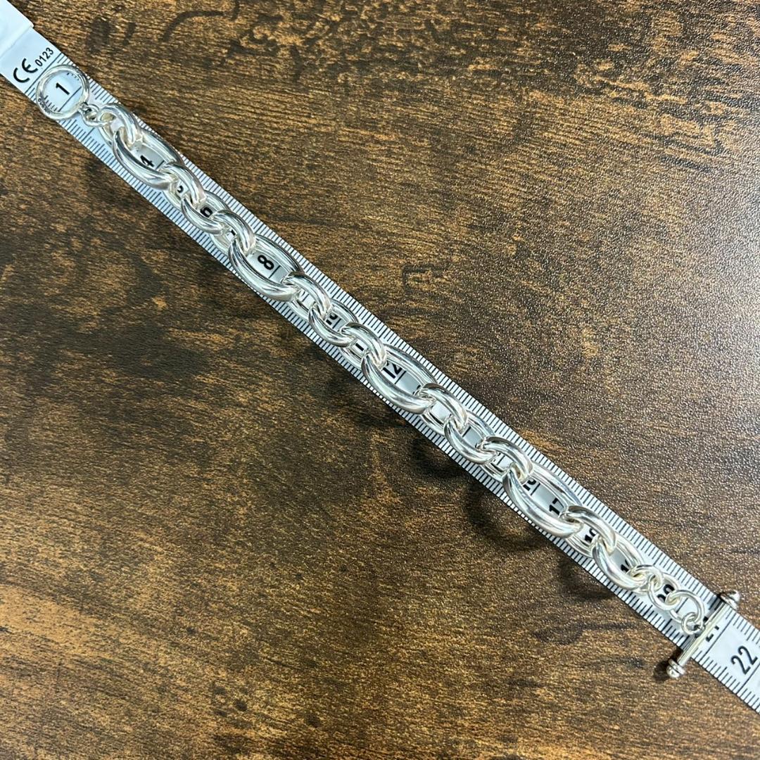 希少 ヴィンテージメキシカンジュエリー シルバー チェーン ブレスレット 925