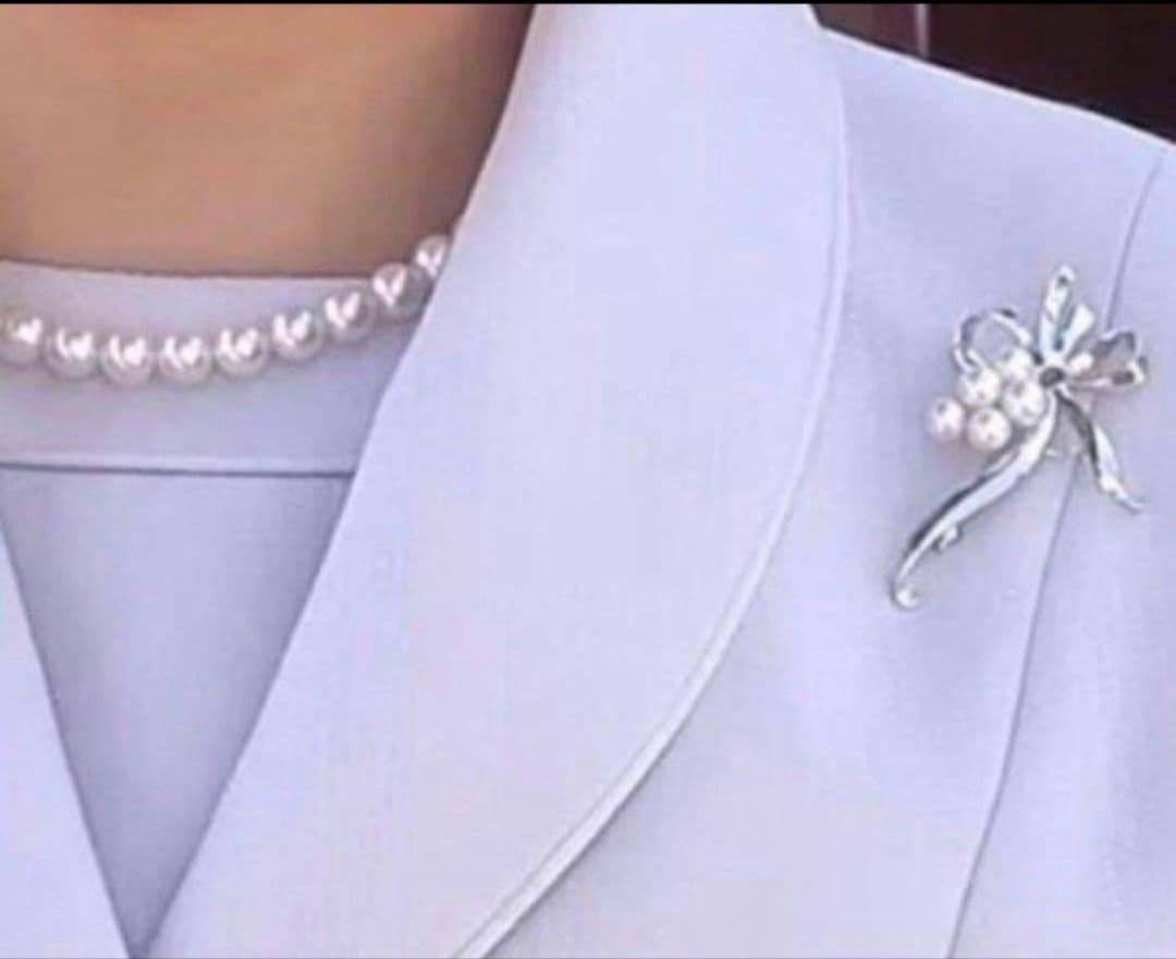 極美品 最高級】ミキモト ブローチ パール 愛子様 ご着用 5珠