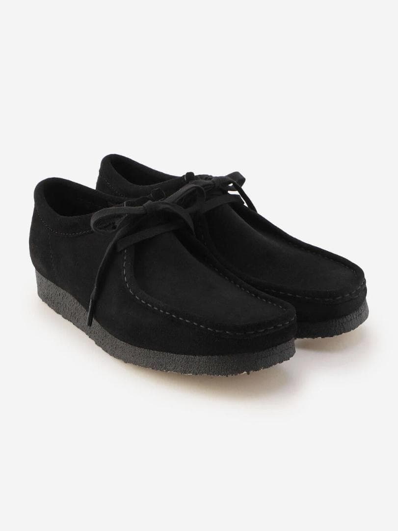 靴 Clarks WALLABEE BLACK SUEDE MEN
