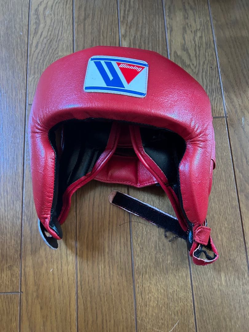 Winning ボクシング ヘッドギア 赤 m winning ヘッドギア 赤M プロテクター赤Mセット