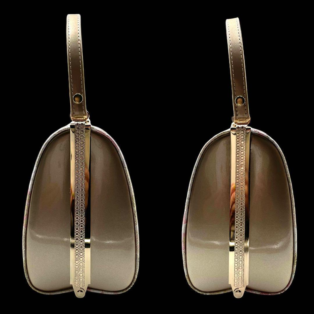 美品✨バッグ草履セット✨ゴールド　桜文様　和装着物用✨フォーマル　成人式