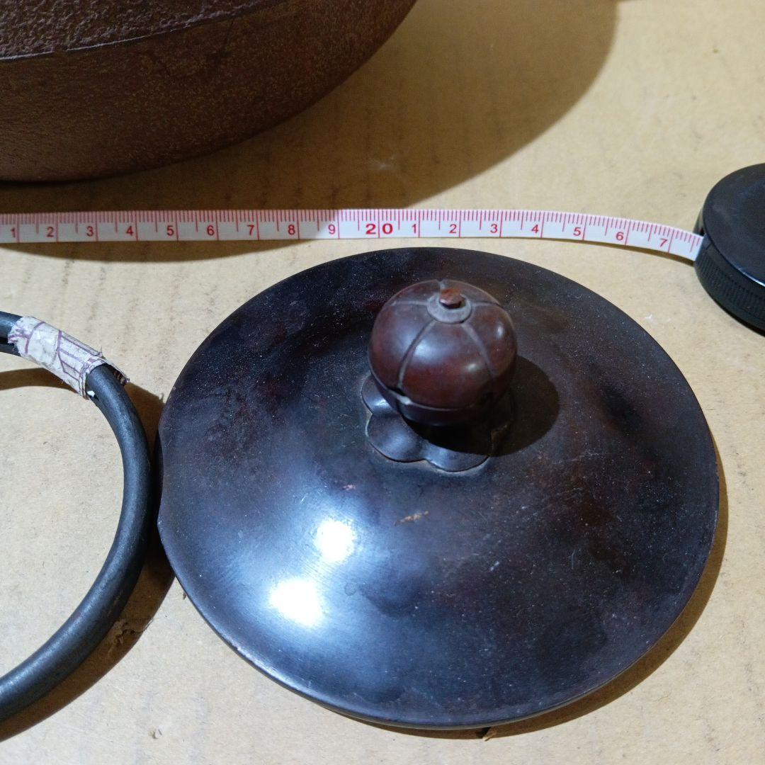 炉釜 釜師 佐藤浄清作 丸釜 炉用 茶道具 中古 美品