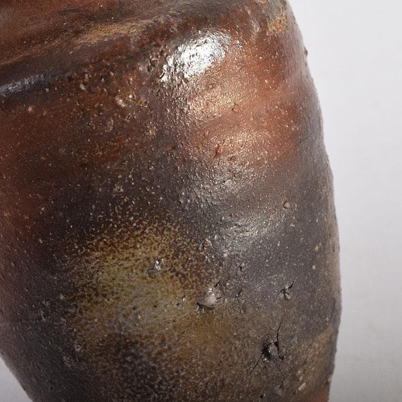 茶道具 備前焼 小西陶古作 茶入 仕覆付 共箱 V 7998 - メルカリ