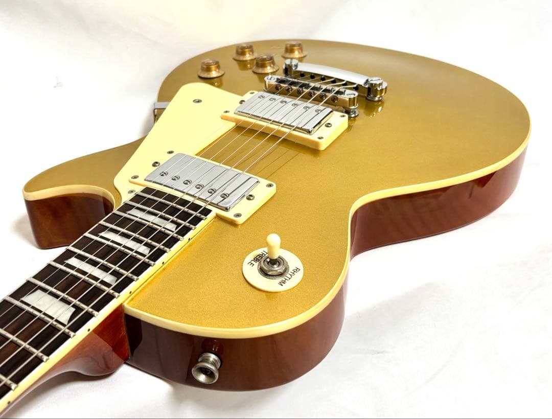 新品弦張替済】Blitz レスポール Leopard ゴールドトップ - メルカリ