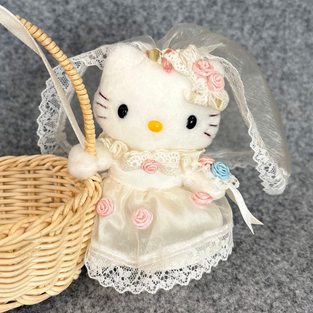 ハローキティ ディアダニエル ウエディング マスコット ぬいぐるみ バスケット