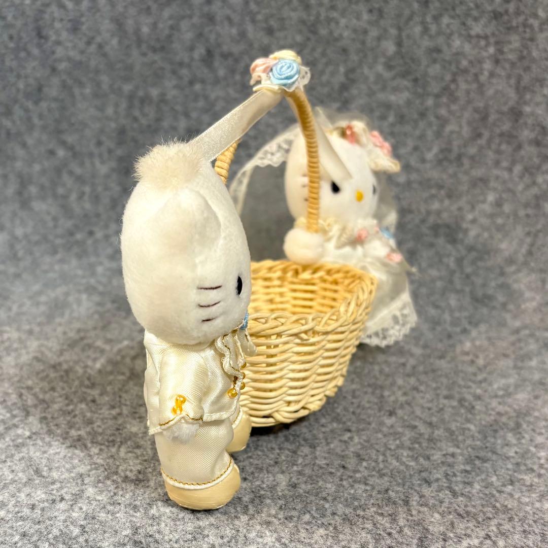 ハローキティ ディアダニエル ウエディング マスコット ぬいぐるみ バスケット