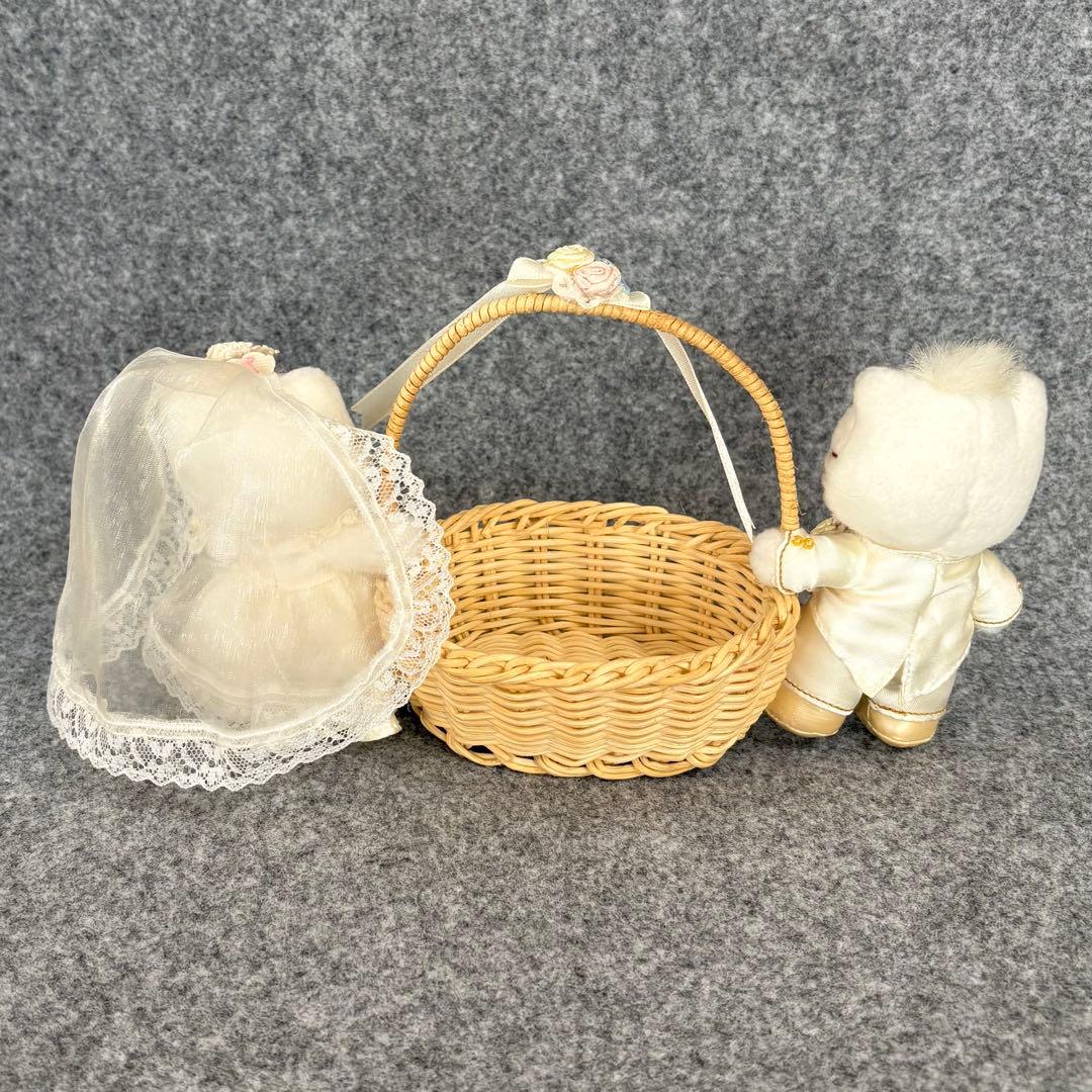 ハローキティ ディアダニエル ウエディング マスコット ぬいぐるみ バスケット