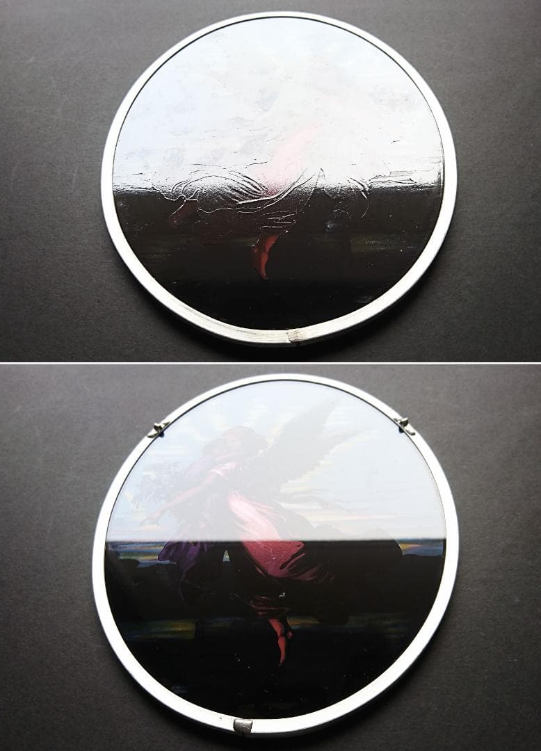 大判カウルバッハ ステンドグラス ガーディアンエンジェル守護天使