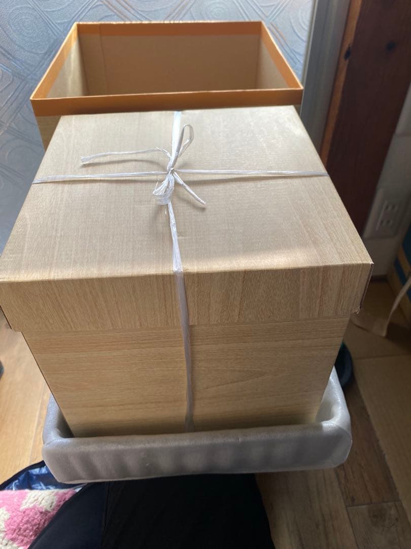 金色の松鶴 重箱 台付