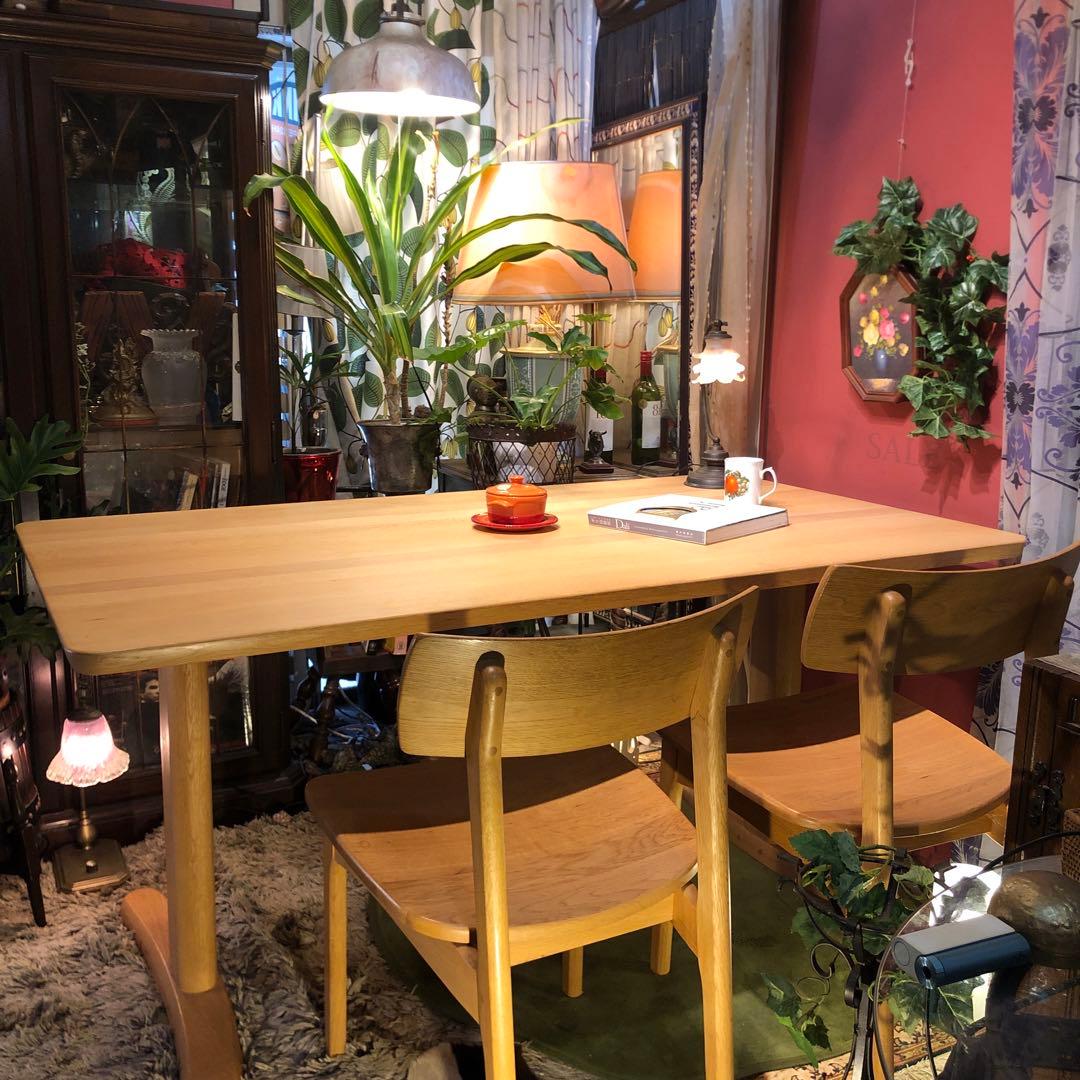 kuma 極美品飛騨高山　ibata 井端　オーク無垢　ダイニングテーブル