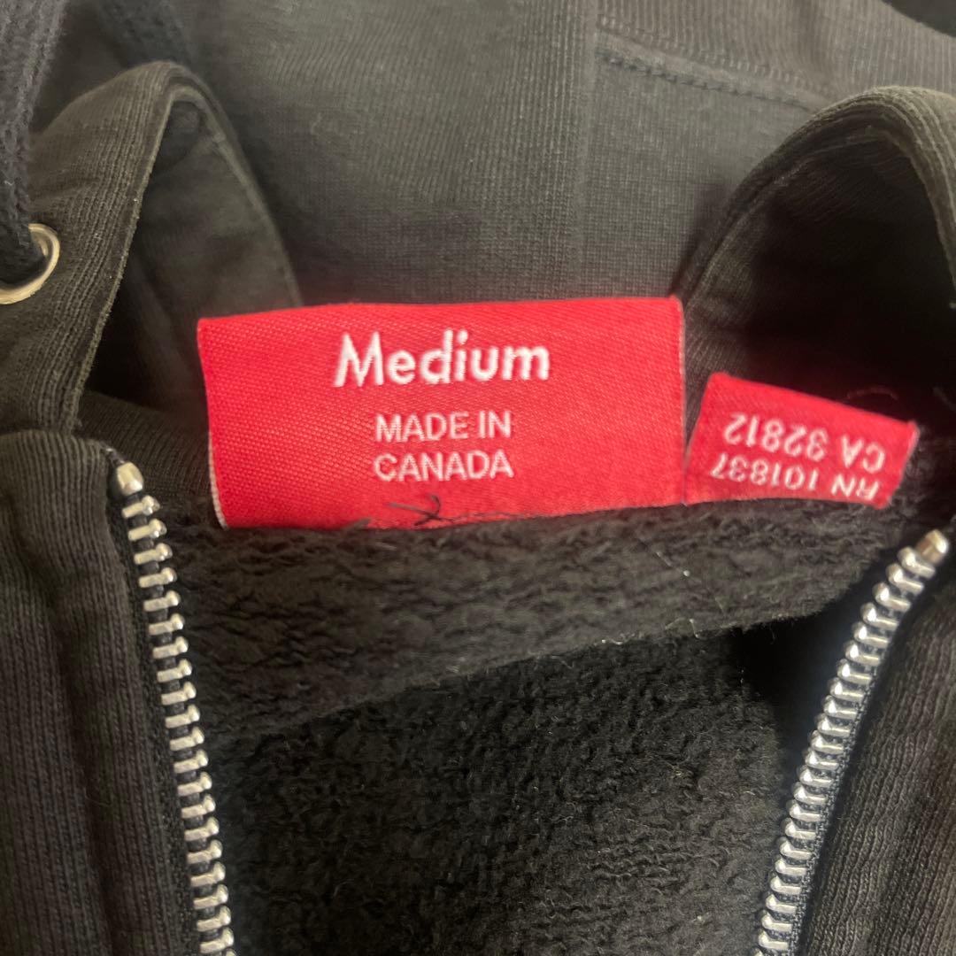 supremeジップパーカー