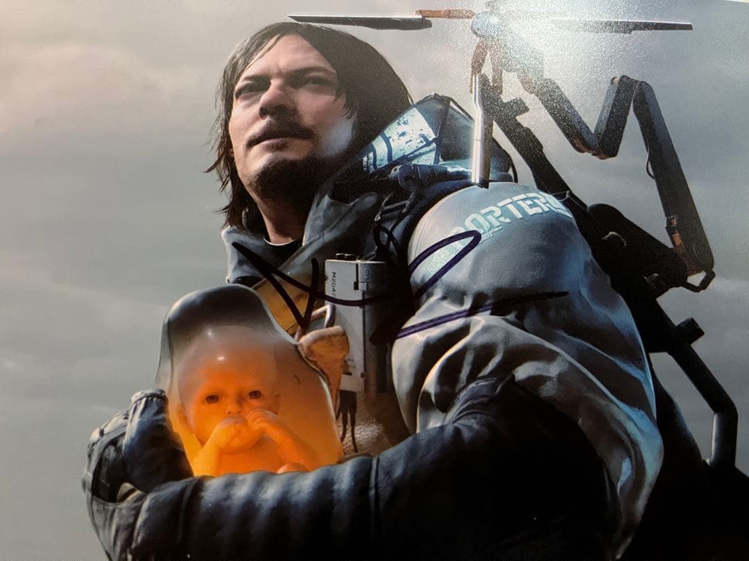 ノーマン・リーダス　直筆サイン　ポートレート