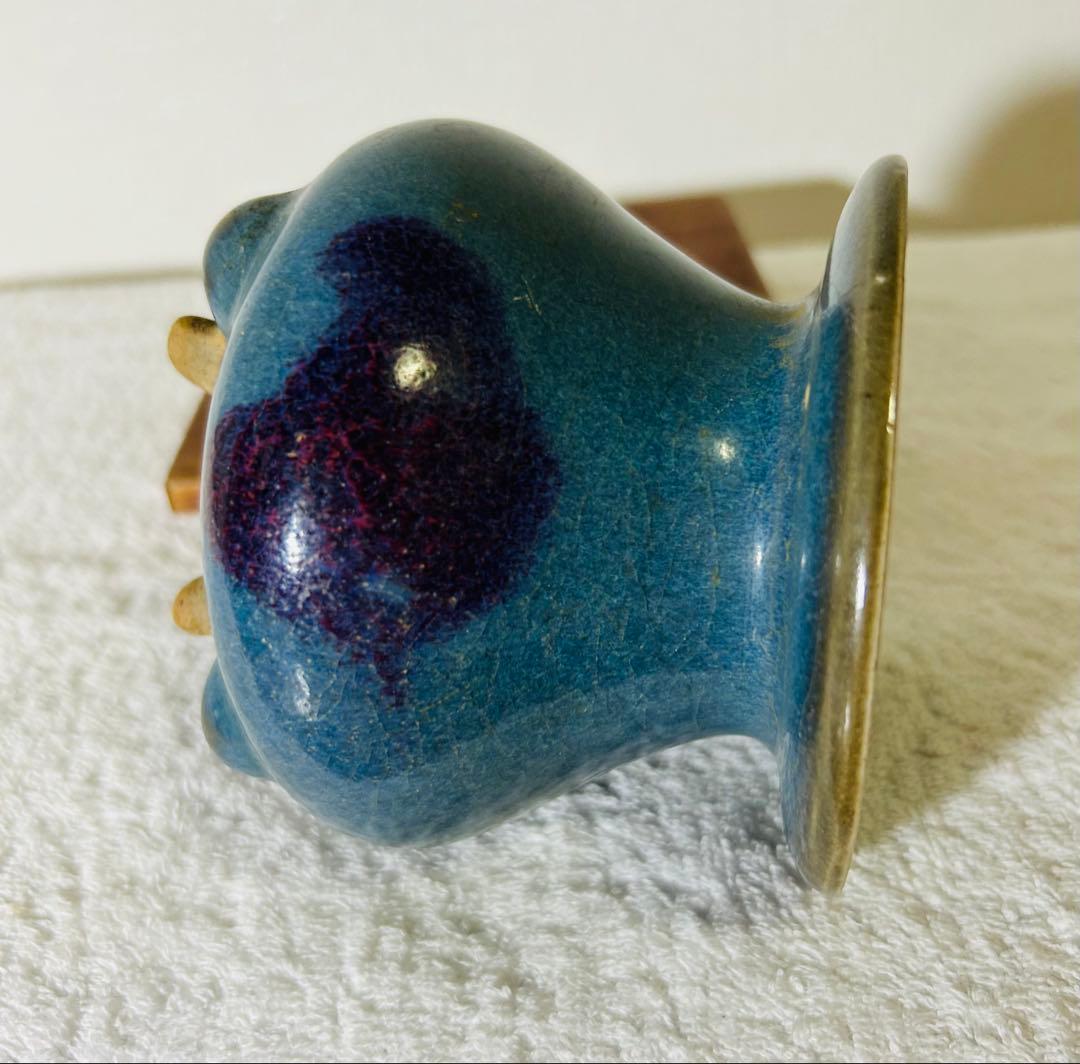 中国古美術 宋時代鈞窯壺 水指水盂 中国古美術 宋