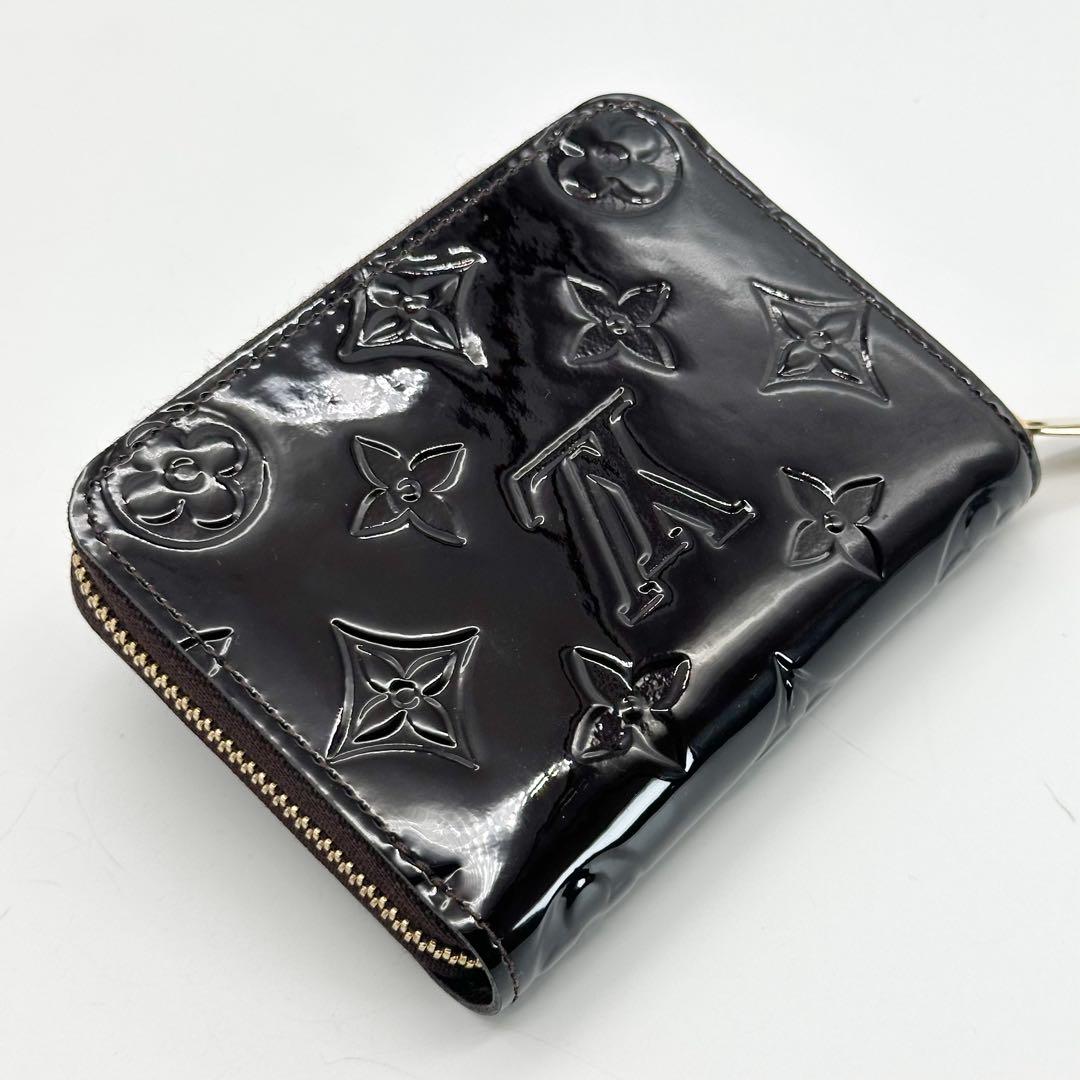 【未使用級】ルイヴィトン ジッピーパース アマラント ヴェルニ モノグラム