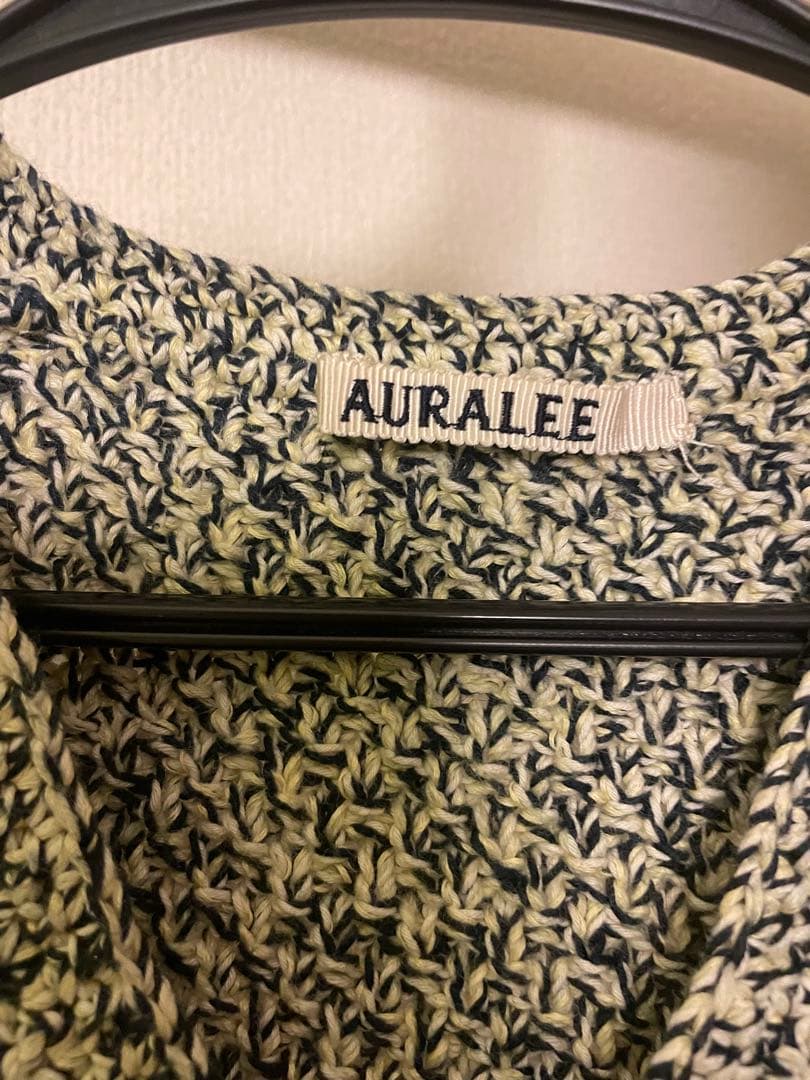 【AURALEE】COTTON CASHMERE CORD KNIT VEST
