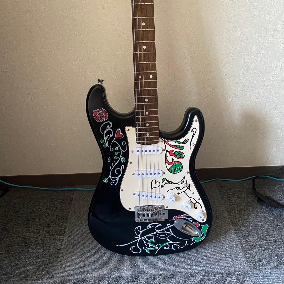 ビンテージストラトキャスター ジミヘンドリックス サイケ柄