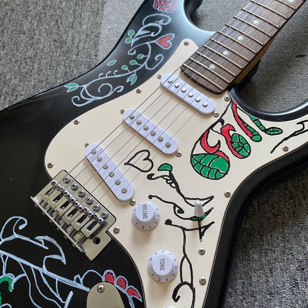 ビンテージストラトキャスター ジミヘンドリックス サイケ柄