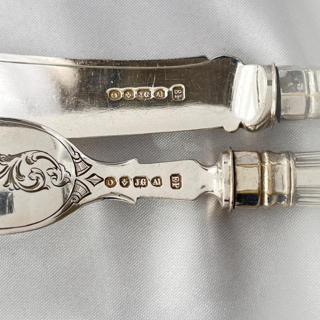 John Gough】 キングスパターンのナイフ/フォーク 8本 豪奢！！