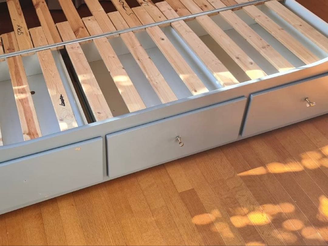 マサ　IKEA HEMNES デイベッドフレーム　グレー