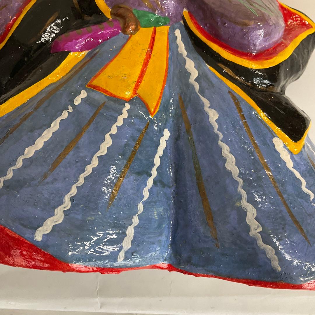 信州中野市 土雛中野ひな人形 立ケ花・西原邦男作 弁慶勧進帳