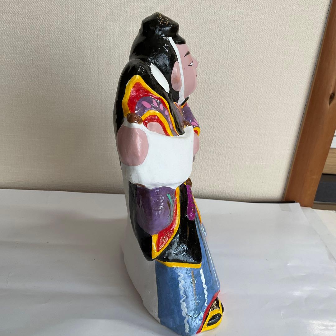 信州中野市 土雛中野ひな人形 立ケ花・西原邦男作 弁慶勧進帳