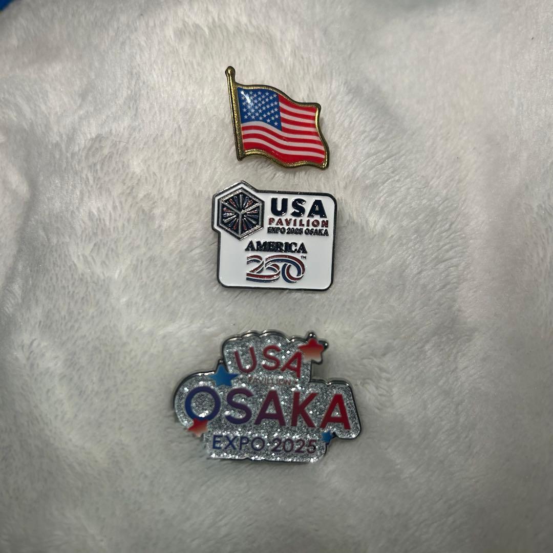 アメリカ国旗・USA PAVILION・大阪万博ピンバッジセット - メルカリ