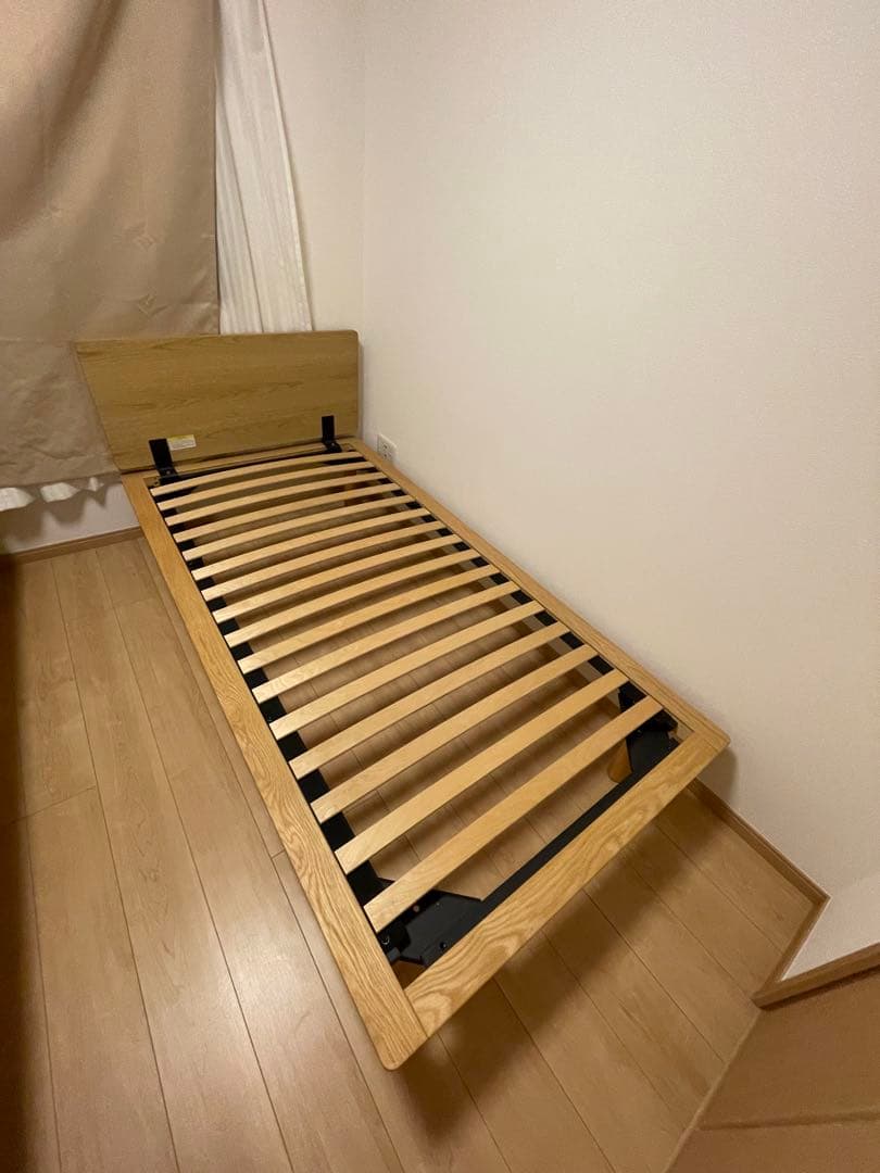 無印良品 シングルベッドフレーム オーク突板
