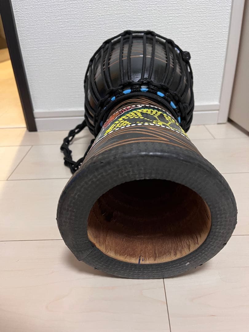 ジャンベ アフリカ 太鼓 8インチ バンドドラム 肩掛け 本革