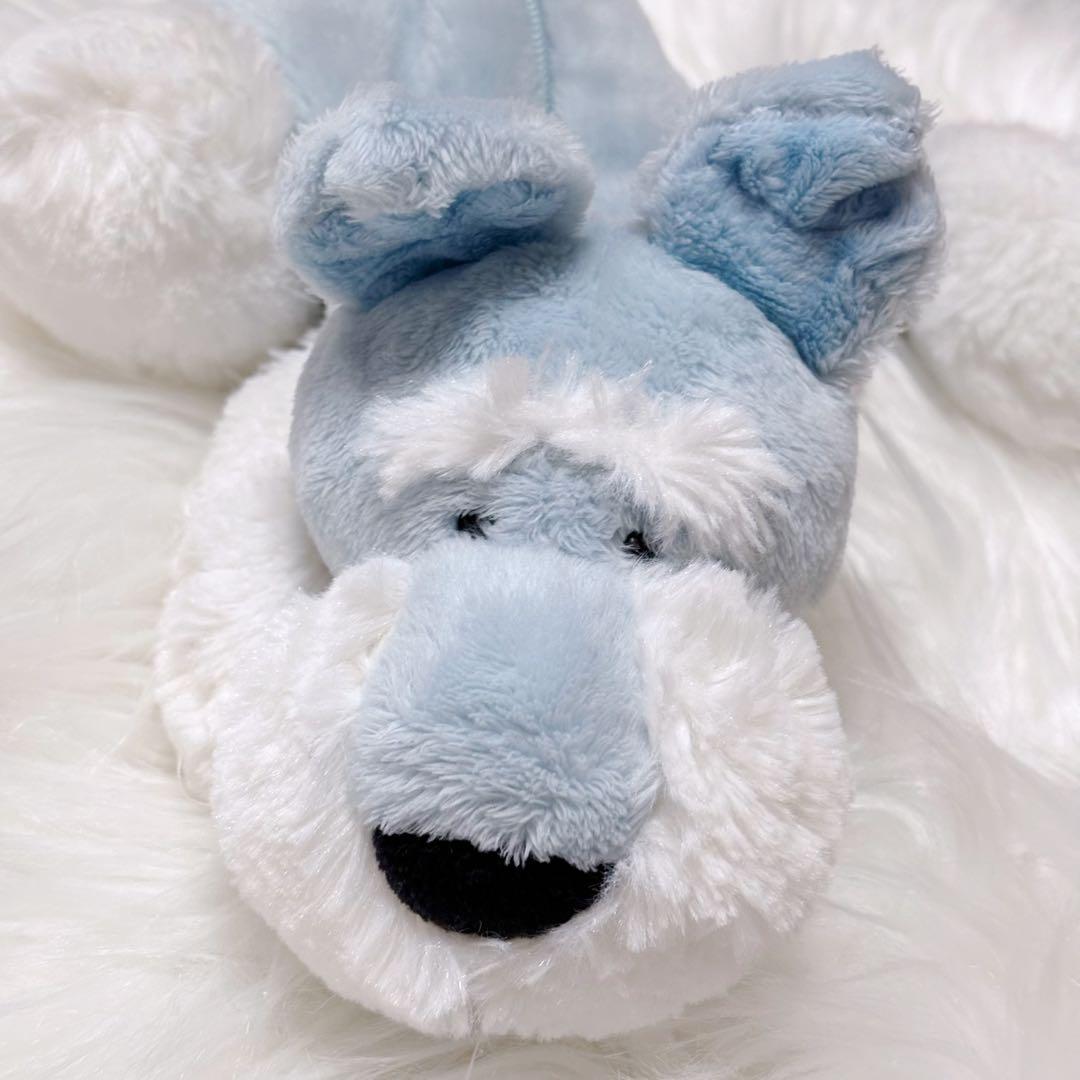 ニキ nici フィギュアポーチ 筆箱 水色 シュナウザー ソラ ブルー 限定